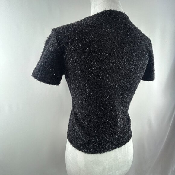 San Francisco metallic black knit festive top – Small - Picture 5 of 7
